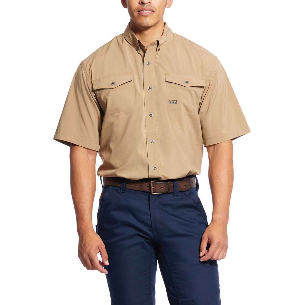 Ariat Men's Rebar Made Tough Short Sleeve Work Shirt Ariat Men's Rebar Made Tough Short Sleeve Work Shirt