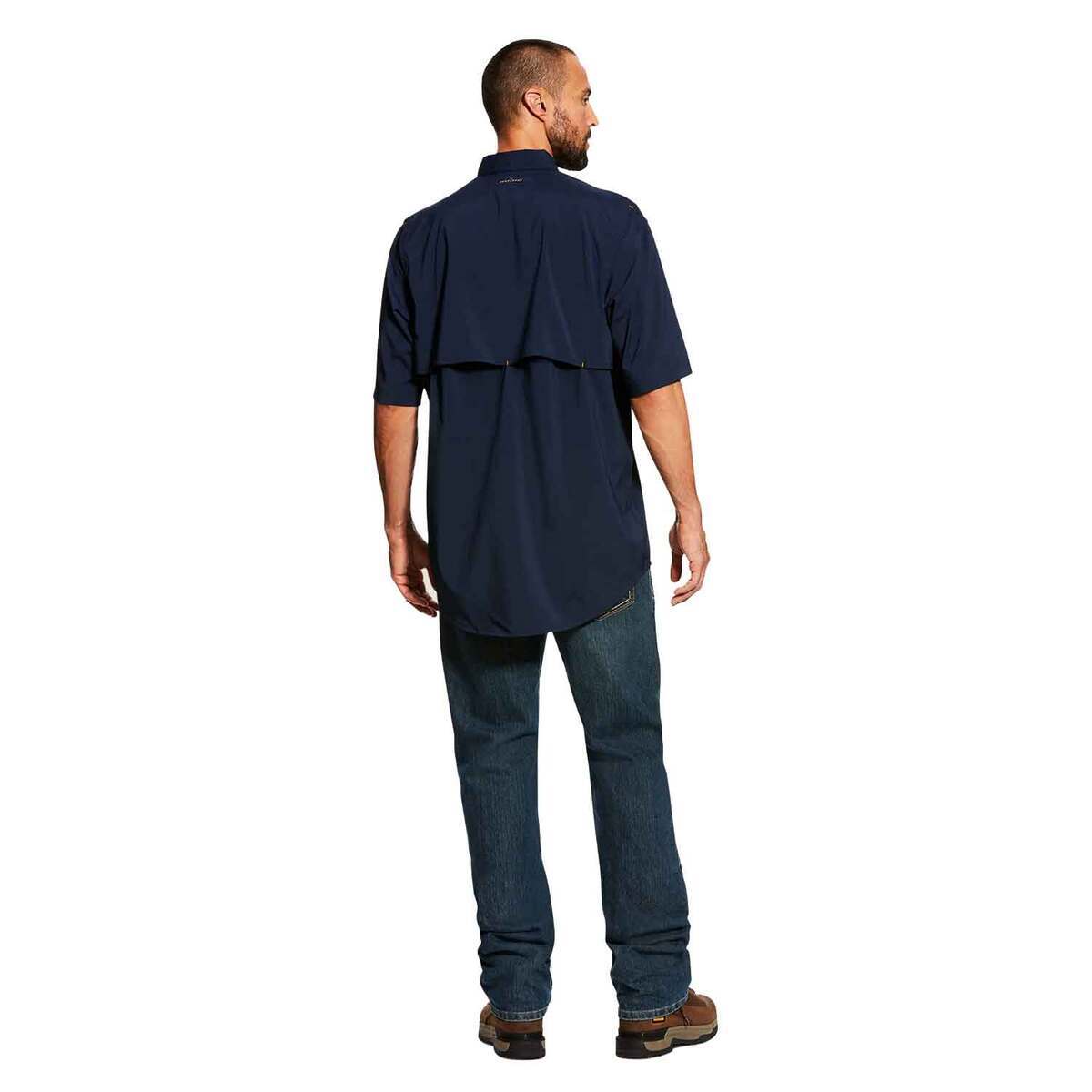 Ariat Men's Rebar Made Tough VentTek DuraStretch Short Sleeve Work Shirt Ariat Men's Rebar Made Tough VentTek DuraStretch Short Sleeve Work Shirt
