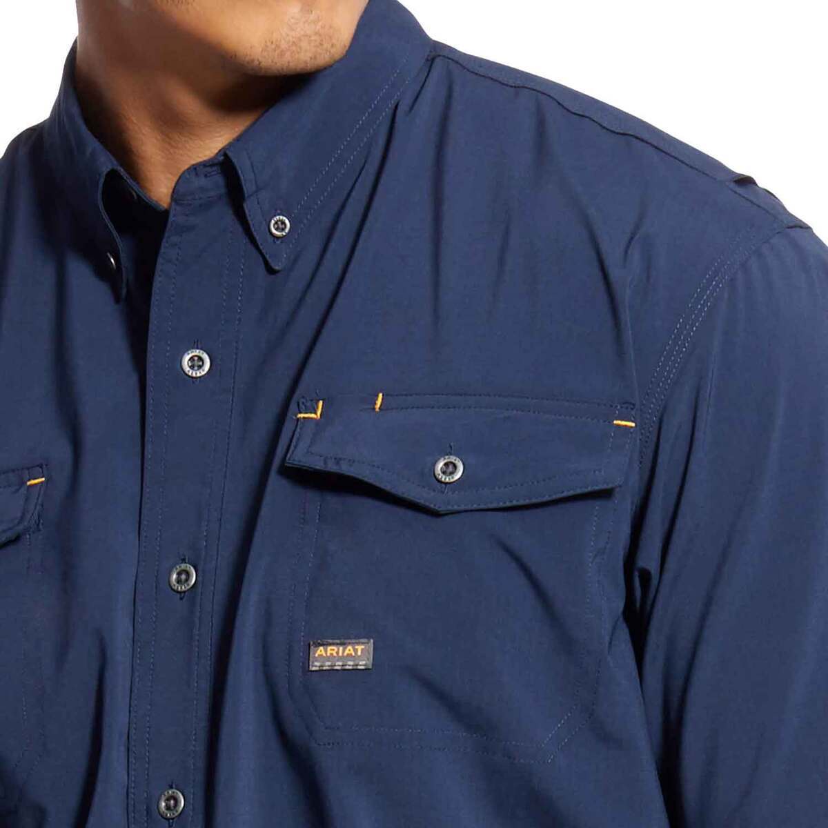 Ariat Men's Rebar Made Tough VentTek DuraStretch Short Sleeve Work Shirt Ariat Men's Rebar Made Tough VentTek DuraStretch Short Sleeve Work Shirt