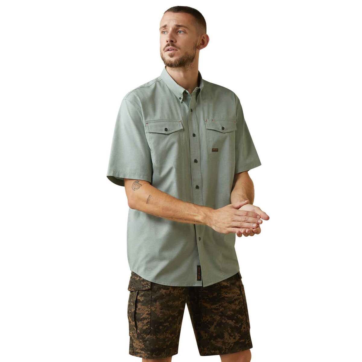 Ariat Men's Rebar Made Tough VentTEK Short Sleeve Work Shirt Ariat Men's Rebar Made Tough VentTEK Short Sleeve Work Shirt