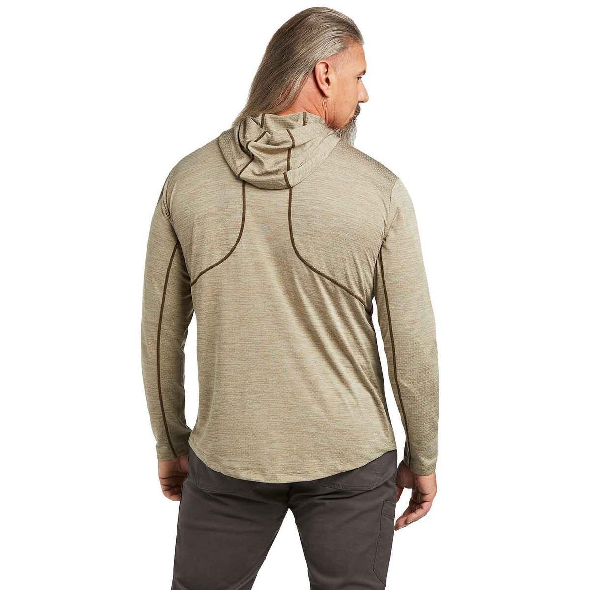 Ariat Men's Rebar Revolt Sun Hooded Long Sleeve Work Shirt Ariat Men's Rebar Revolt Sun Hooded Long Sleeve Work Shirt