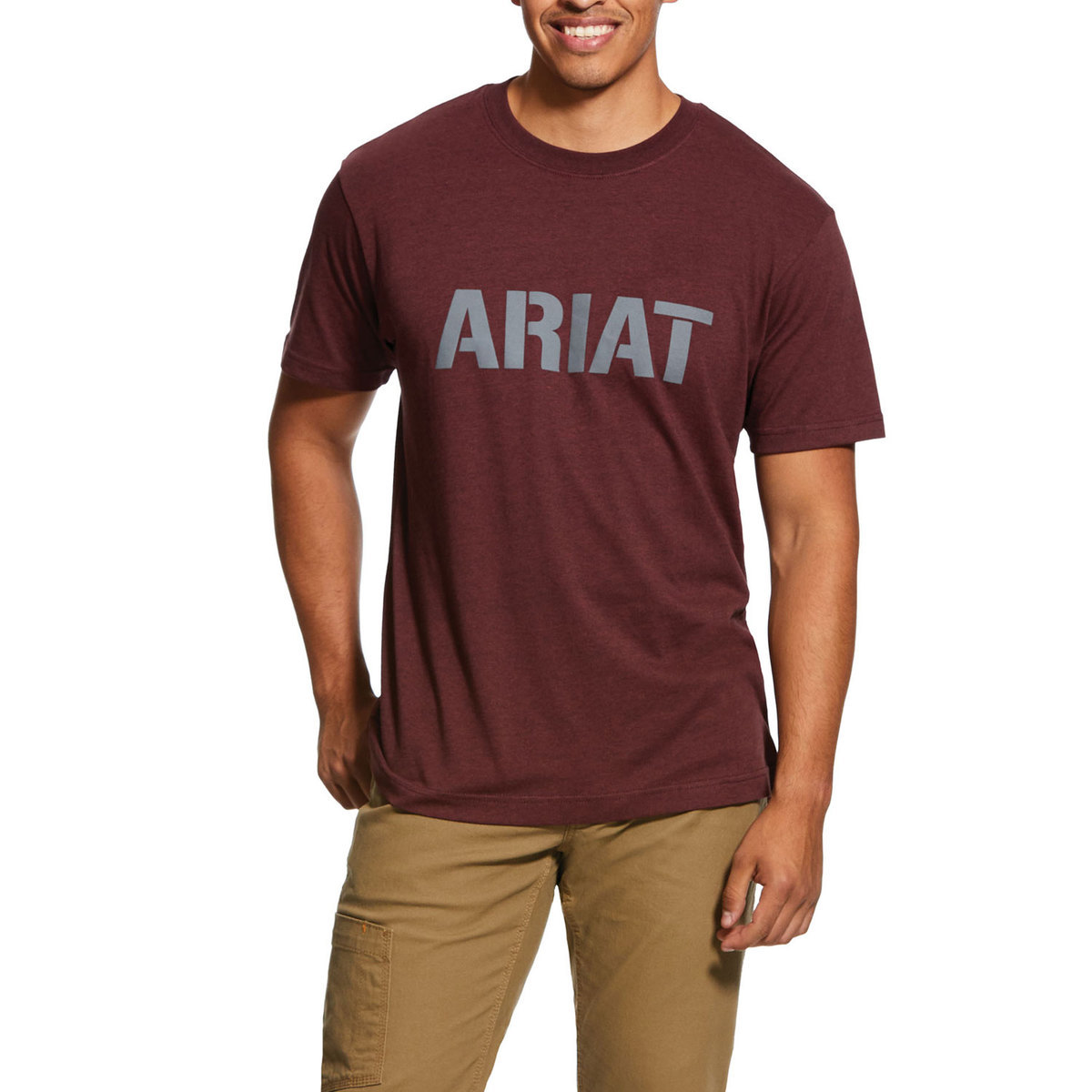 Ariat Men's Rebar Strong Block Short Sleeve Work Shirt Ariat Men's Rebar Strong Block Short Sleeve Work Shirt