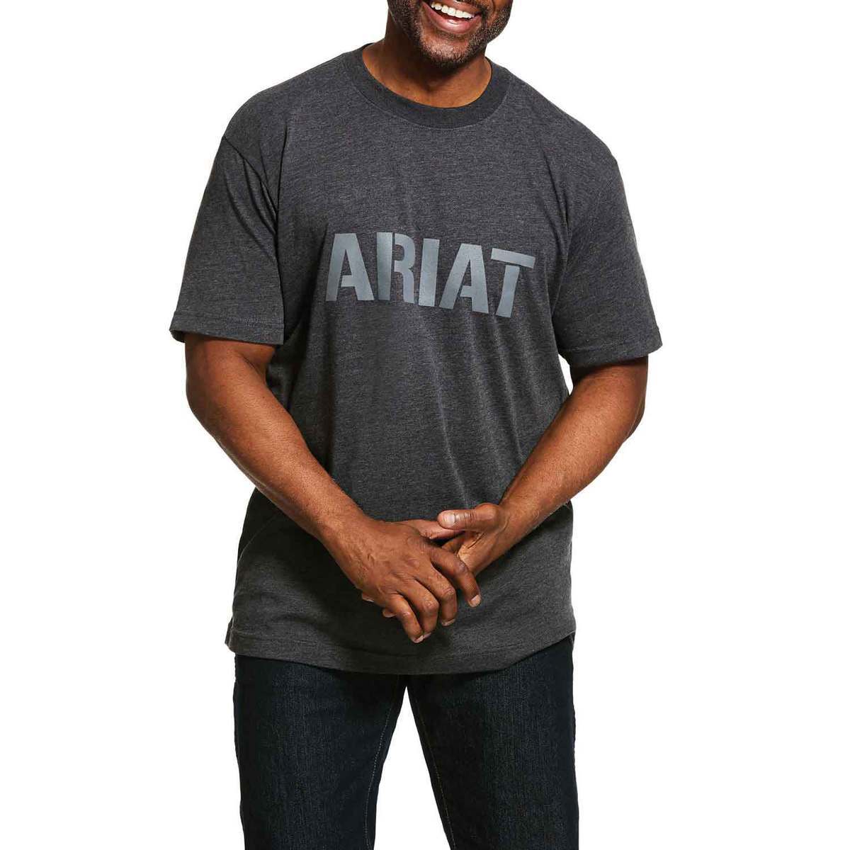 Ariat Men's Rebar Strong Block Short Sleeve Work Shirt Ariat Men's Rebar Strong Block Short Sleeve Work Shirt