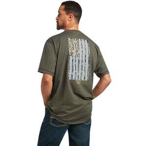 Ariat Men's Rebar Workman Reflective Flag Short Sleeve Work Shirt