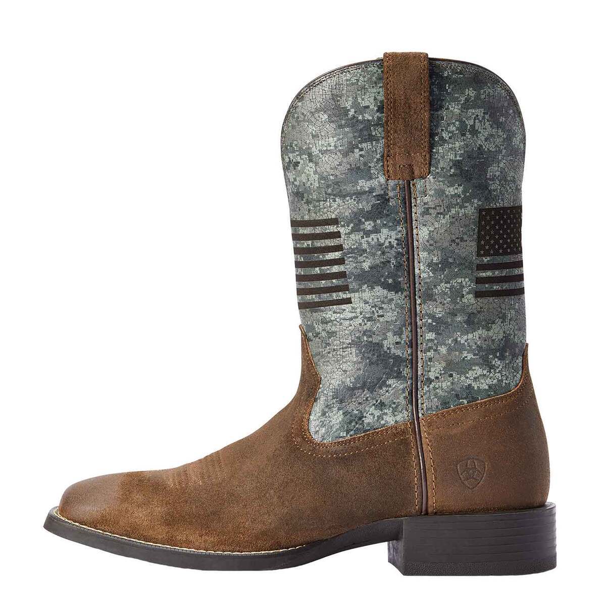 Ariat Men's Sport Flying Proud Western Boots - Tumbleweed Taupe/Digi Green Camo - Size 11 E - Tumbleweed Taupe/Digi Green Camo 11 Ariat Men's Sport Flying Proud Western Boots - Tumbleweed Taupe/Digi Green Camo - Size 11 E - Tumbleweed Taupe/Digi Green Camo 11