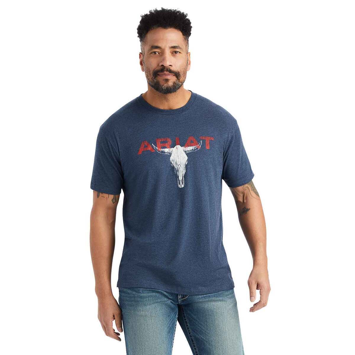 Ariat Men's Streak Skull Short Sleeve Casual Shirt | Sportsman's Warehouse