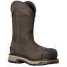 Ariat Men's Stump Jumper Pull On Composite Toe Waterproof 10in Work Boots - Iron Coffee - Size 12 - Iron Coffee 12