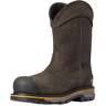 Ariat Men's Stump Jumper Pull On Composite Toe Waterproof 10in Work Boots - Iron Coffee - Size 12 - Iron Coffee 12
