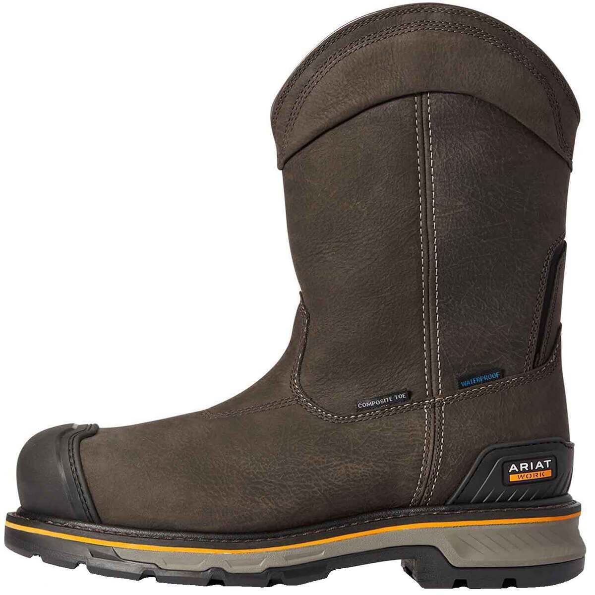 Ariat Men's Stump Jumper Pull On Composite Toe Waterproof 10in Work Boots Ariat Men's Stump Jumper Pull On Composite Toe Waterproof 10in Work Boots
