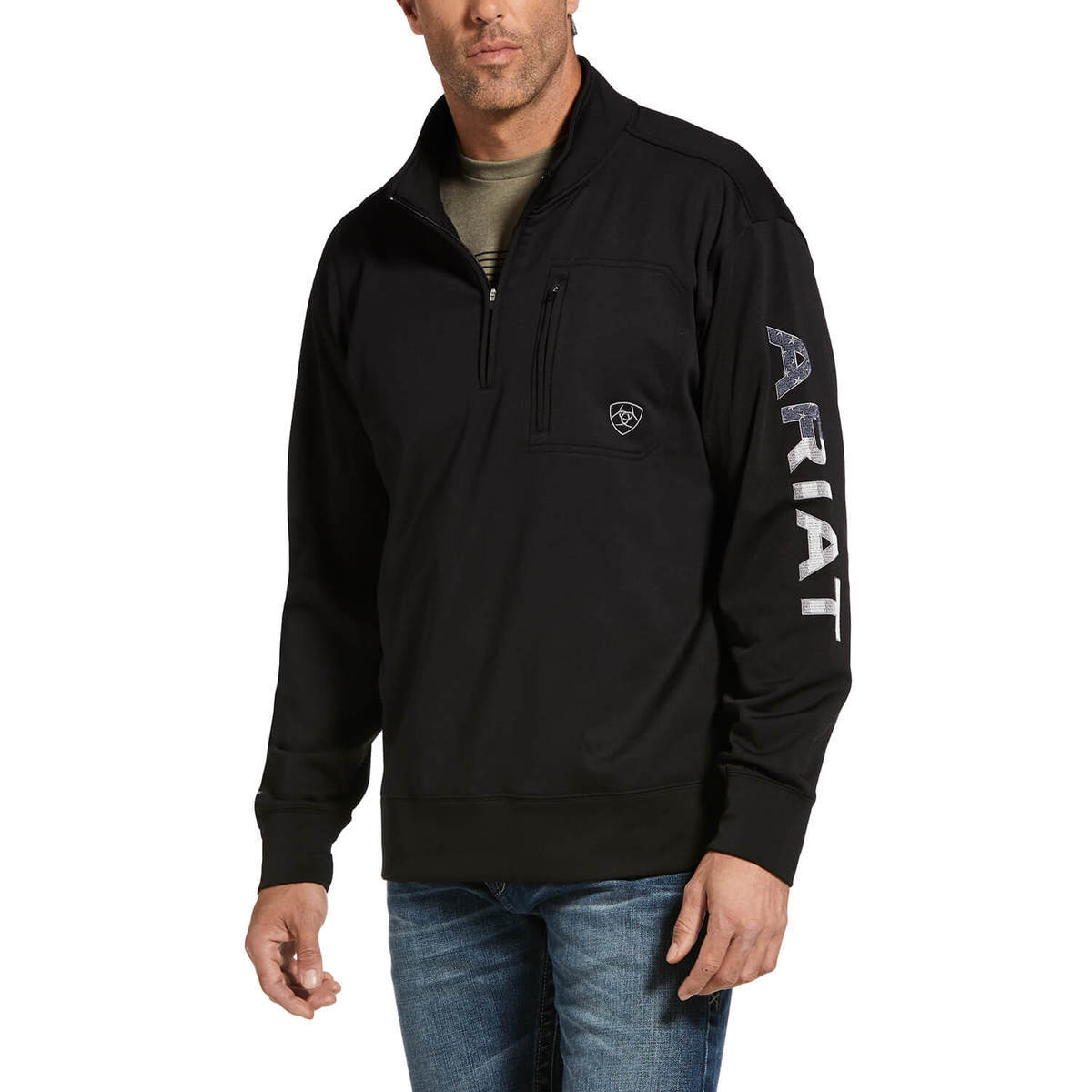 Ariat Men's Team Logo Long Sleeve Work Shirt Ariat Men's Team Logo Long Sleeve Work Shirt
