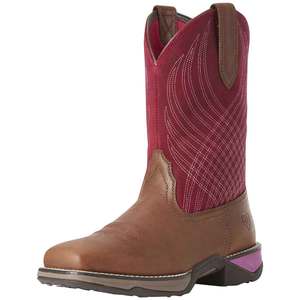 Ariat Women's Anthem Soft Toe Western Work Boots - Raspberry - Size 7
