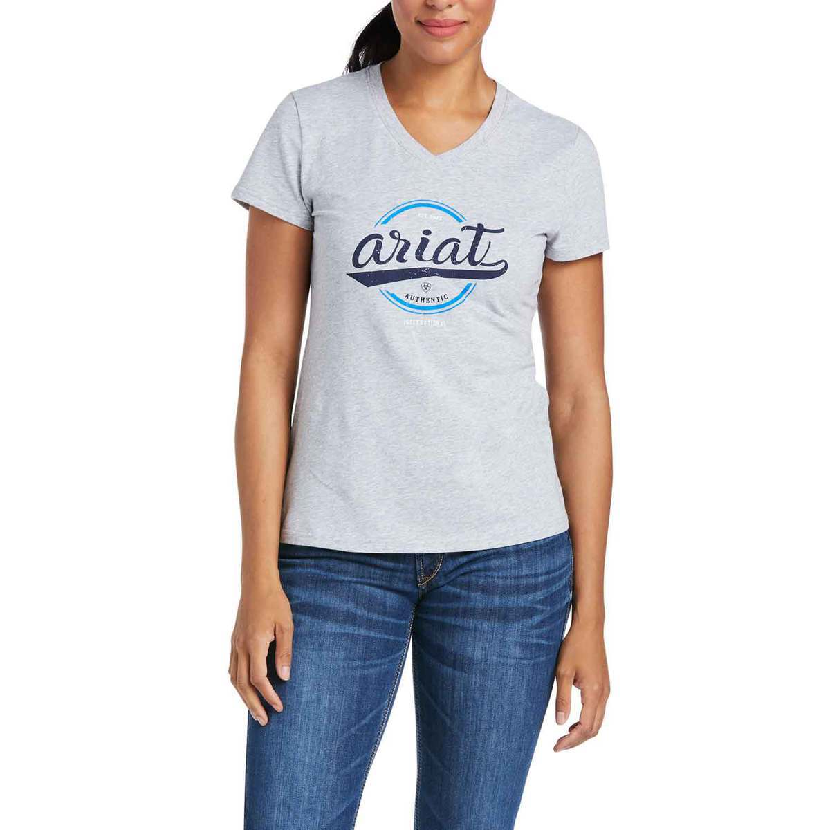 Ariat Women's Authentic Logo Short Sleeve Casual Shirt Ariat Women's Authentic Logo Short Sleeve Casual Shirt