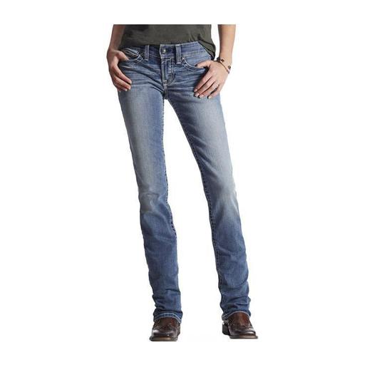 Ariat Women's REAL Boot Simple Stitch Casual Jeans - Rainstorm 25