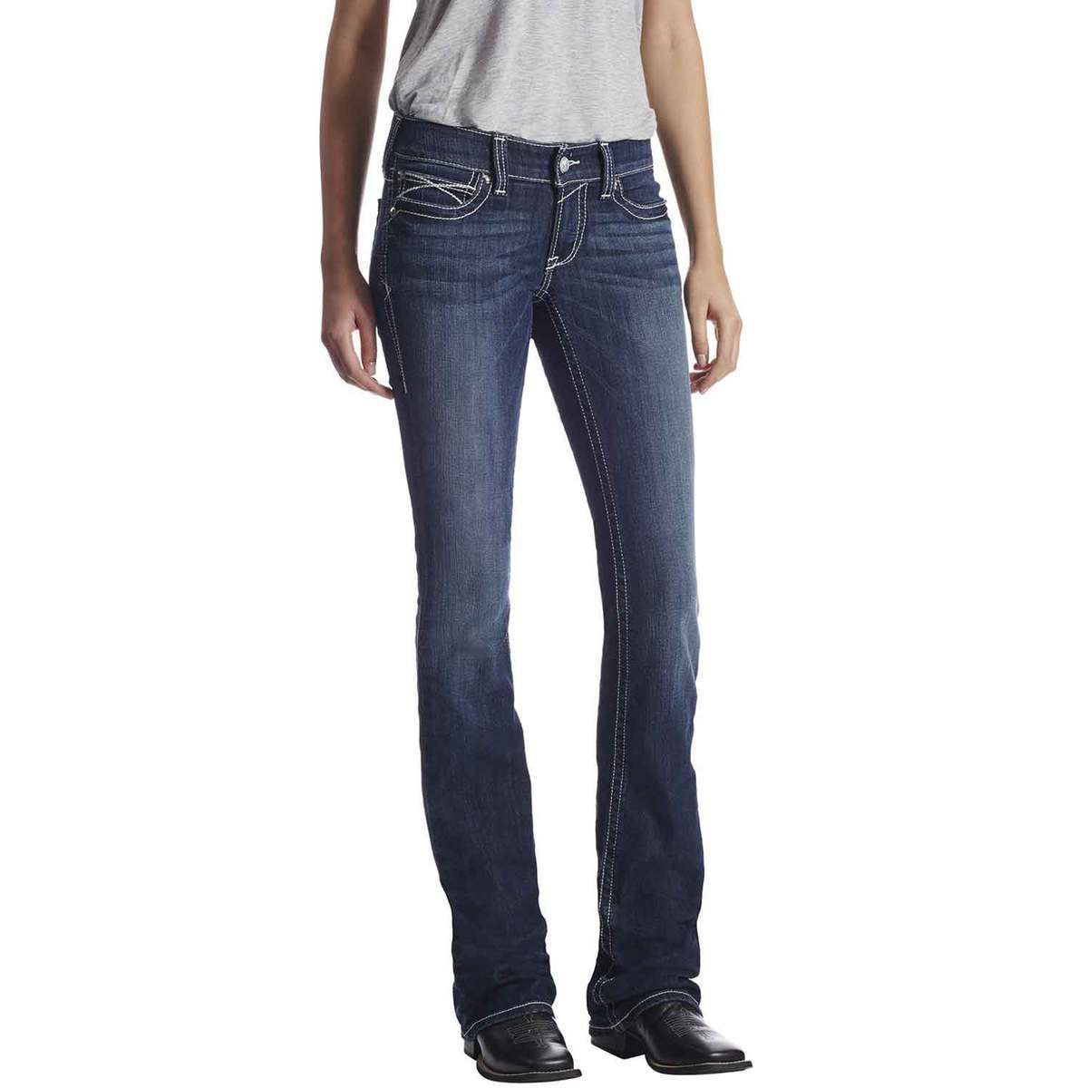 Ariat Women's R.E.A.L Low Rise Boot Cut Jeans Ariat Women's R.E.A.L Low Rise Boot Cut Jeans