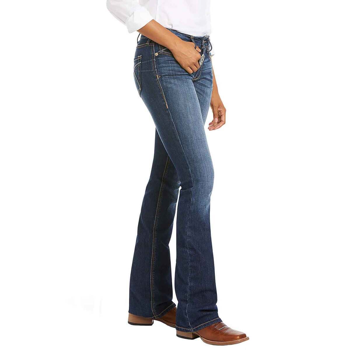 Ariat Women's R.E.A.L Perfect Mid Rise Stretch Boot Cut Casual Pants Ariat Women's R.E.A.L Perfect Mid Rise Stretch Boot Cut Casual Pants