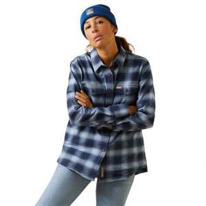 Ariat Women's Rebar Flannel Durastretch Long Sleeve Work Shirt