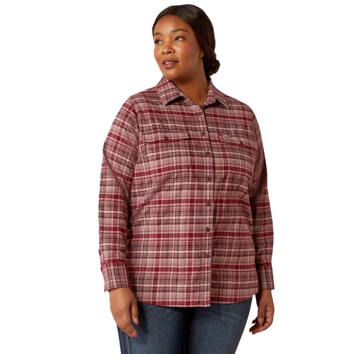 Ariat Women's Rebar Flannel DuraStretch Work Shirt Ariat Women's Rebar Flannel DuraStretch Work Shirt