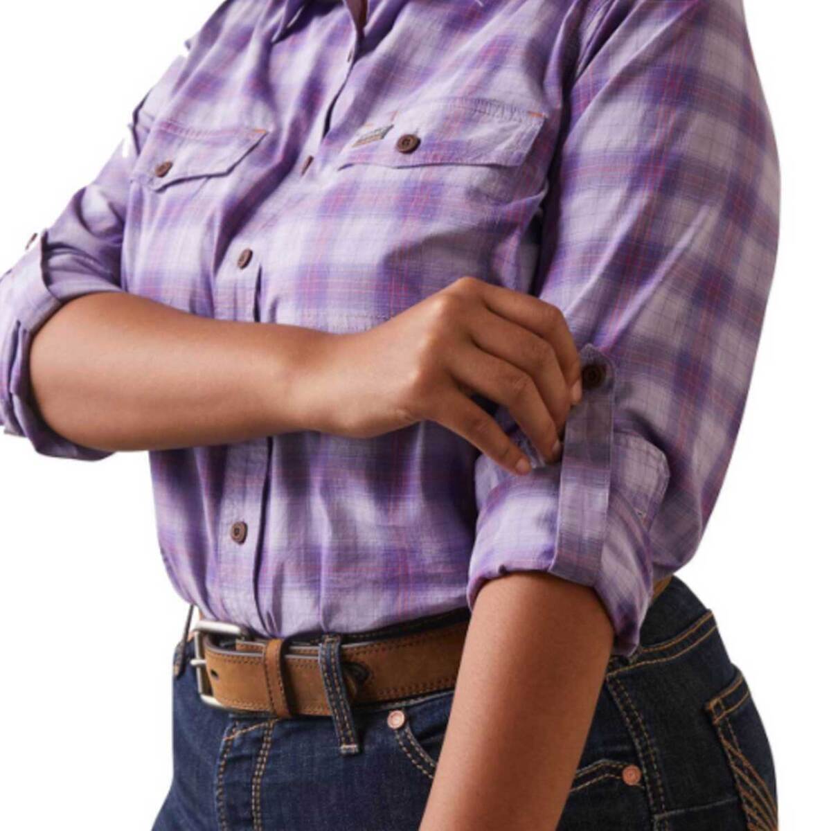 Ariat Women's Rebar Made Tough Long Sleeve Work Shirt Ariat Women's Rebar Made Tough Long Sleeve Work Shirt