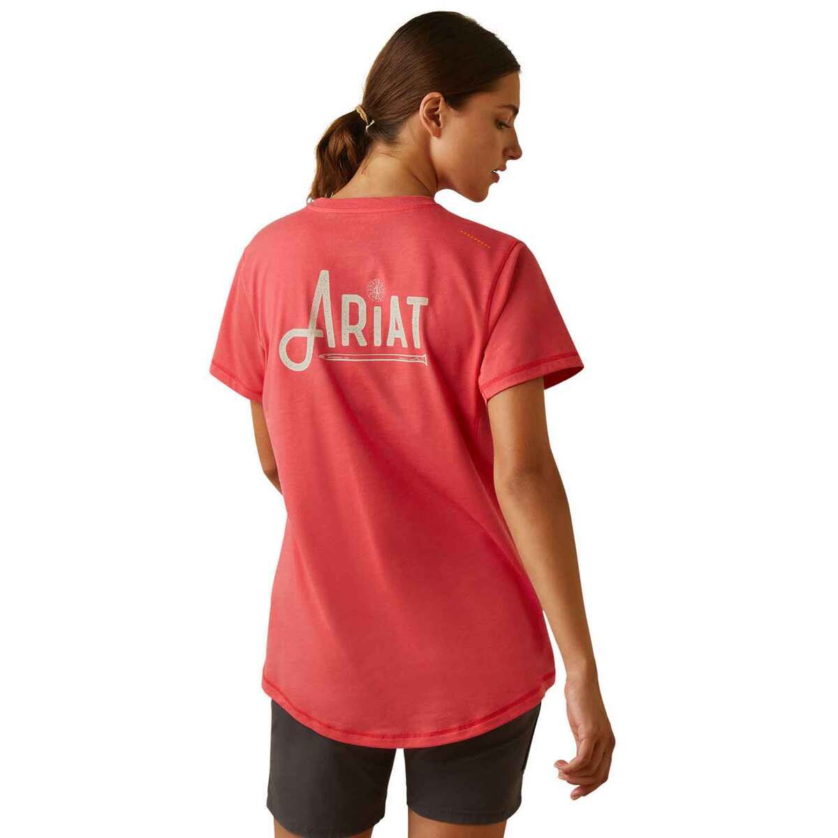 Ariat Women's Rebar Workman Graphic Logo Short Sleeve Work Shirt Ariat Women's Rebar Workman Graphic Logo Short Sleeve Work Shirt