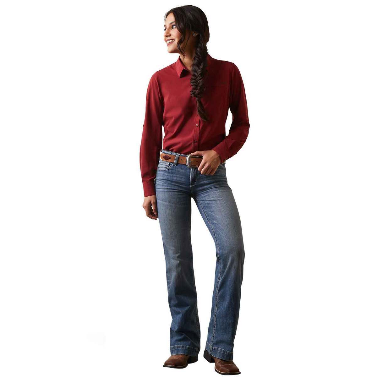 Ariat Women's VentTEK Stretch Long Sleeve Work Shirt Ariat Women's VentTEK Stretch Long Sleeve Work Shirt