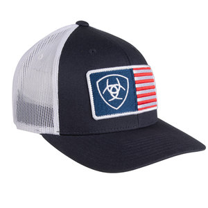Ariat Men's USA Flag Patch Hat - Navy