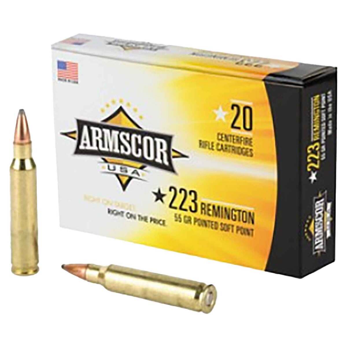 Armscor 223 Remington 55gr PSP Rifle Ammo - 20 Rounds Armscor 223 Remington 55gr PSP Rifle Ammo - 20 Rounds