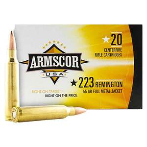 Armscor 223 Remington 55gr VMAX Rifle Ammo - 20 Rounds