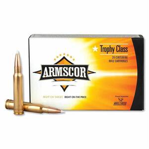 Armscor 338 Winchester Magnum 225gr AccuBond Rifle Ammo - 20 Rounds