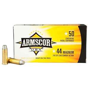 Armscor 44 Magnum 240gr FMJ Handgun Ammo - 20 Rounds