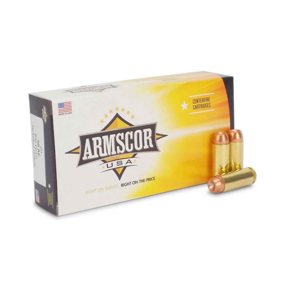 Armscor USA 50 Action Express 300gr JHP Handgun Ammo - 20 Rounds ...