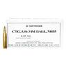 Armscor M855 Ball 5.56mm NATO 62gr Full Metal Jacket Rifle Ammo - 20 Rounds