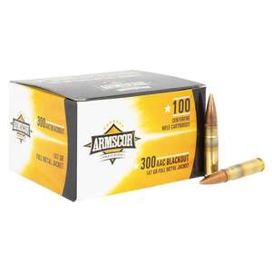 Armscor Precision 300 AAC Blackout 147gr FMJ Rifle Ammo - 100 Rounds