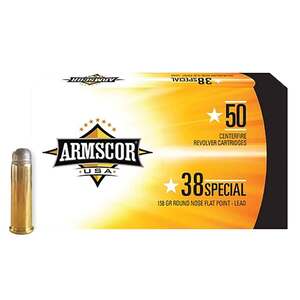 Armscor Precision 38 Special 158gr RNFP Handgun Ammo - 50 Rounds
