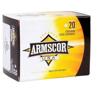 Armscor Precision 9mm Luger 124gr JHP Handgun Ammo - 20 Rounds