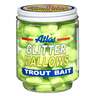 Atlas Mike's Glitter Mallows Trout Bait Marshmallows - Chartreuse/Cheese, 1.5oz - Chartreuse/Cheese 1.5oz