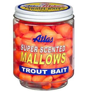 Atlas Mike's Sup Scented Mallows Trout Bait Marshmallows - Orange Garlic, 1.5oz