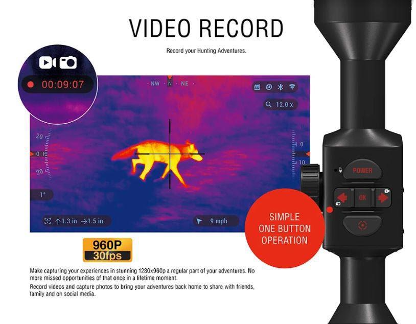ATN ThOR 4 2-8x HD Thermal Rifle Scope - Black ATN ThOR 4 2-8x HD Thermal Rifle Scope - Black