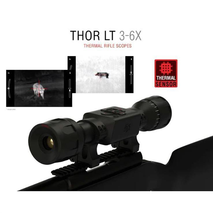 ATN ThOR LT 4-8x Ultra Light Thermal Rifle Scope - Black ATN ThOR LT 4-8x Ultra Light Thermal Rifle Scope - Black