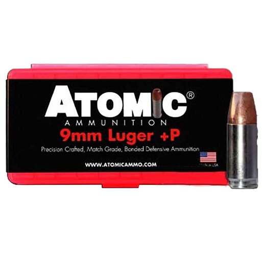 Atomic Ammunition Defense 9mm Luger 124gr HP Handgun Ammo – 20 Rounds
