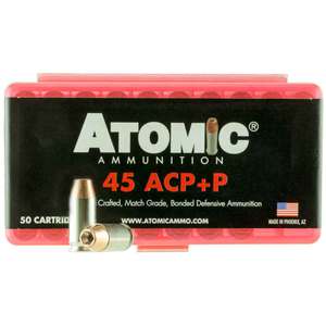Atomic Ammunition Defensive 45 Auto (ACP) 185gr HP Handgun Ammo - 50 Rounds Atomic Ammunition Defensive 45 Auto (ACP) 185gr HP Handgun Ammo - 50 Rounds