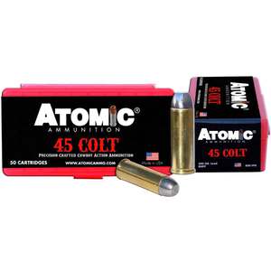 Atomic Ammunition Defensive 45 (Long) Colt 200gr LRNFP Handgun Ammo - 50 Rounds
