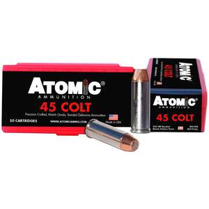 Atomic Ammunition Defensive 45 (Long) Colt 250gr HP Handgun Ammo - 50 Rounds