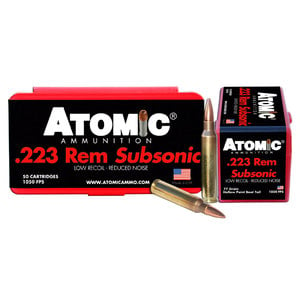 Atomic Subsonic 223 Remington 77gr HPBT Rifle Ammo - 50 Rounds