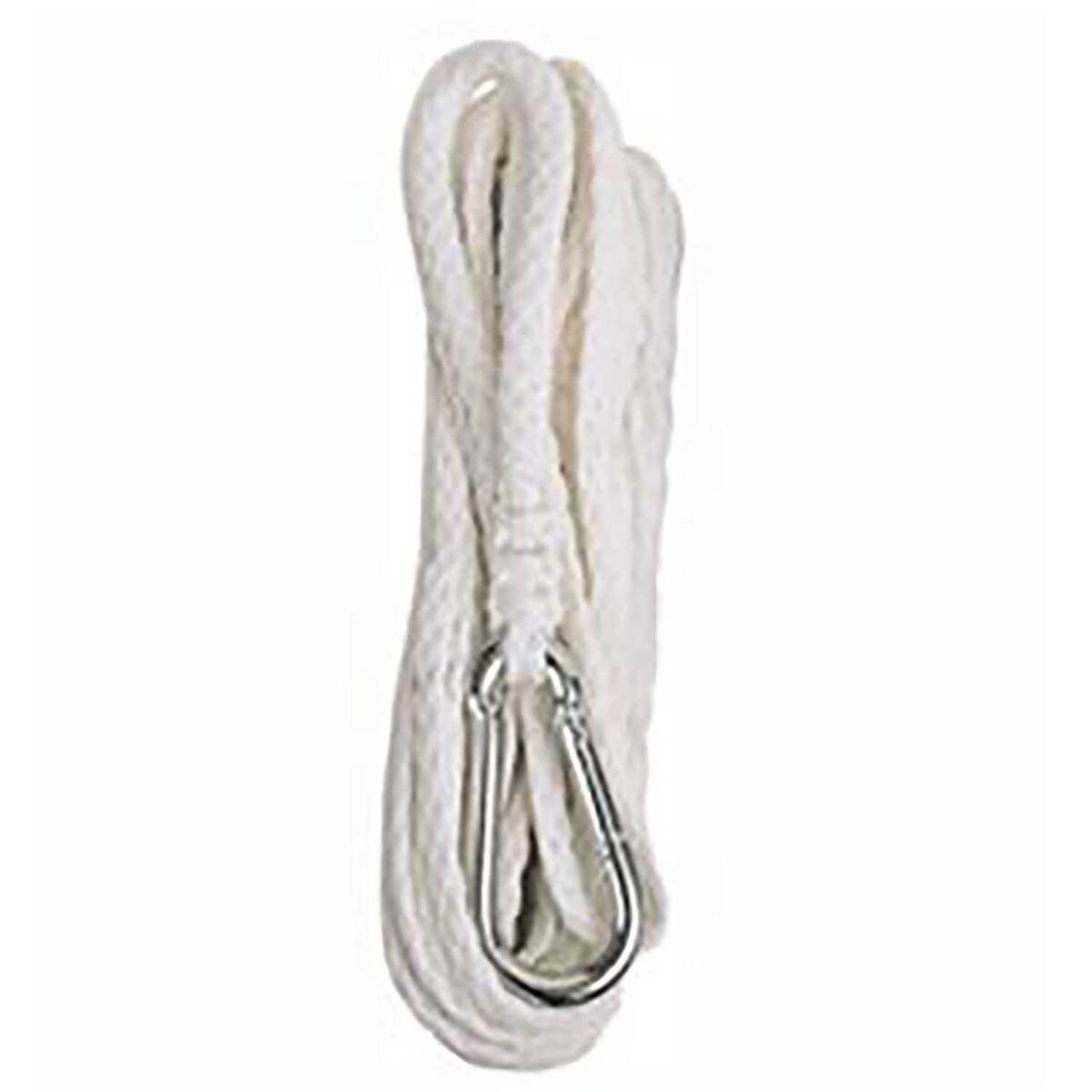 Attwood Corp Hollow Braided Polypropylene Anchor Line w/Hook - 50ft - White Attwood Corp Hollow Braided Polypropylene Anchor Line w/Hook - 50ft - White