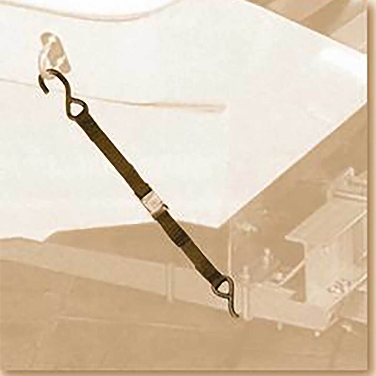 Attwood Quick-Release Transom Tie-Down Straps Marine Accessory - Black Attwood Quick-Release Transom Tie-Down Straps Marine Accessory - Black