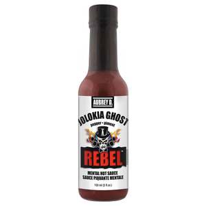 Aubrey D Rebel Pepper Jolokia Ghost Hot Sauce