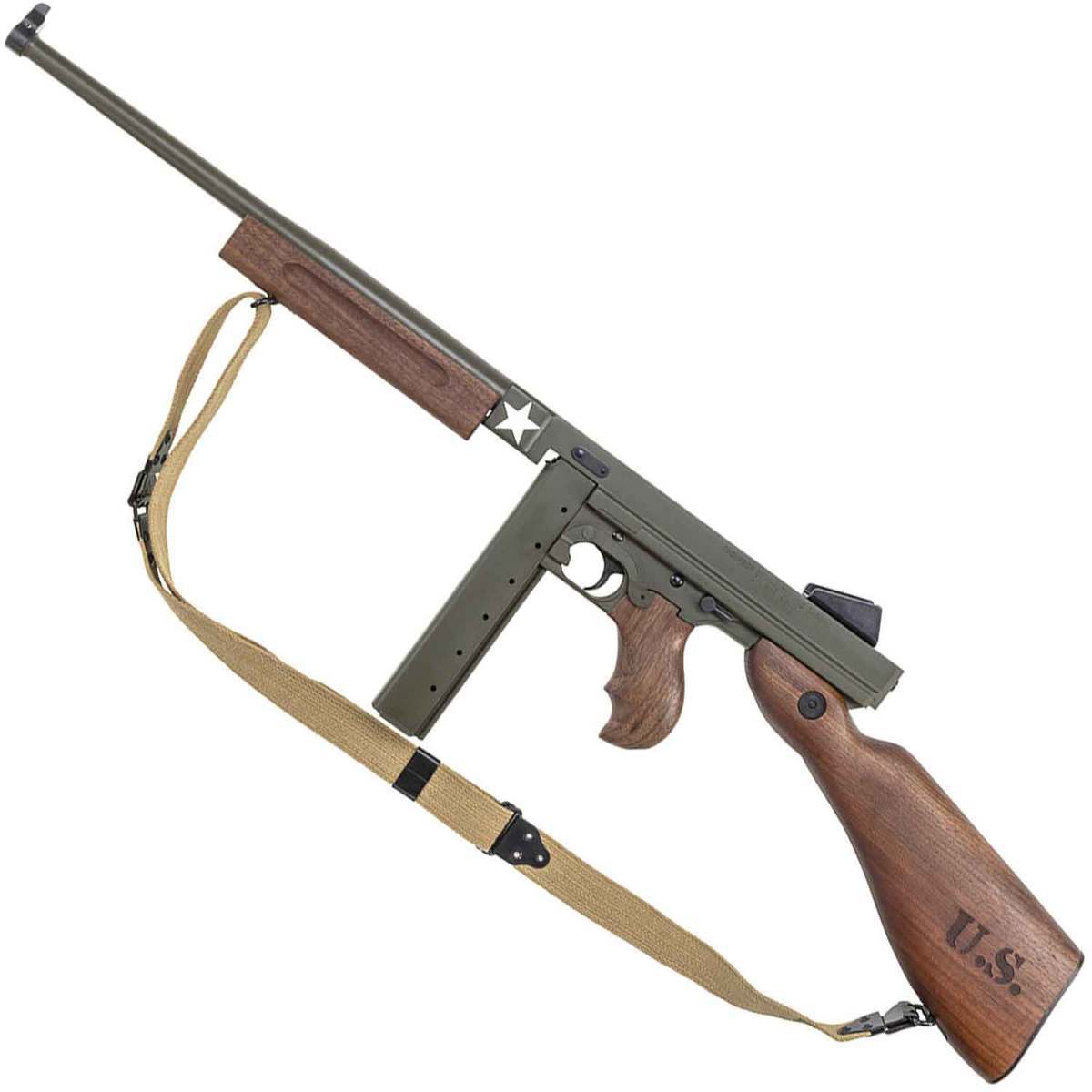 Auto Ordnance Thompson 1927 Tanker M1 Carbine 45 Auto (ACP) 16.5in OD Green Semi Automatic Rifle - 30+1 Rounds Auto Ordnance Thompson 1927 Tanker M1 Carbine 45 Auto (ACP) 16.5in OD Green Semi Automatic Rifle - 30+1 Rounds