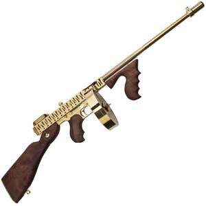 Auto Ordnance Thompson 1927A-1 Deluxe Carbine 45 Auto (ACP) 16.5in Gold With Tiger Stripes Semi Automatic Modern Sporting Rifle - 50+1 Rounds