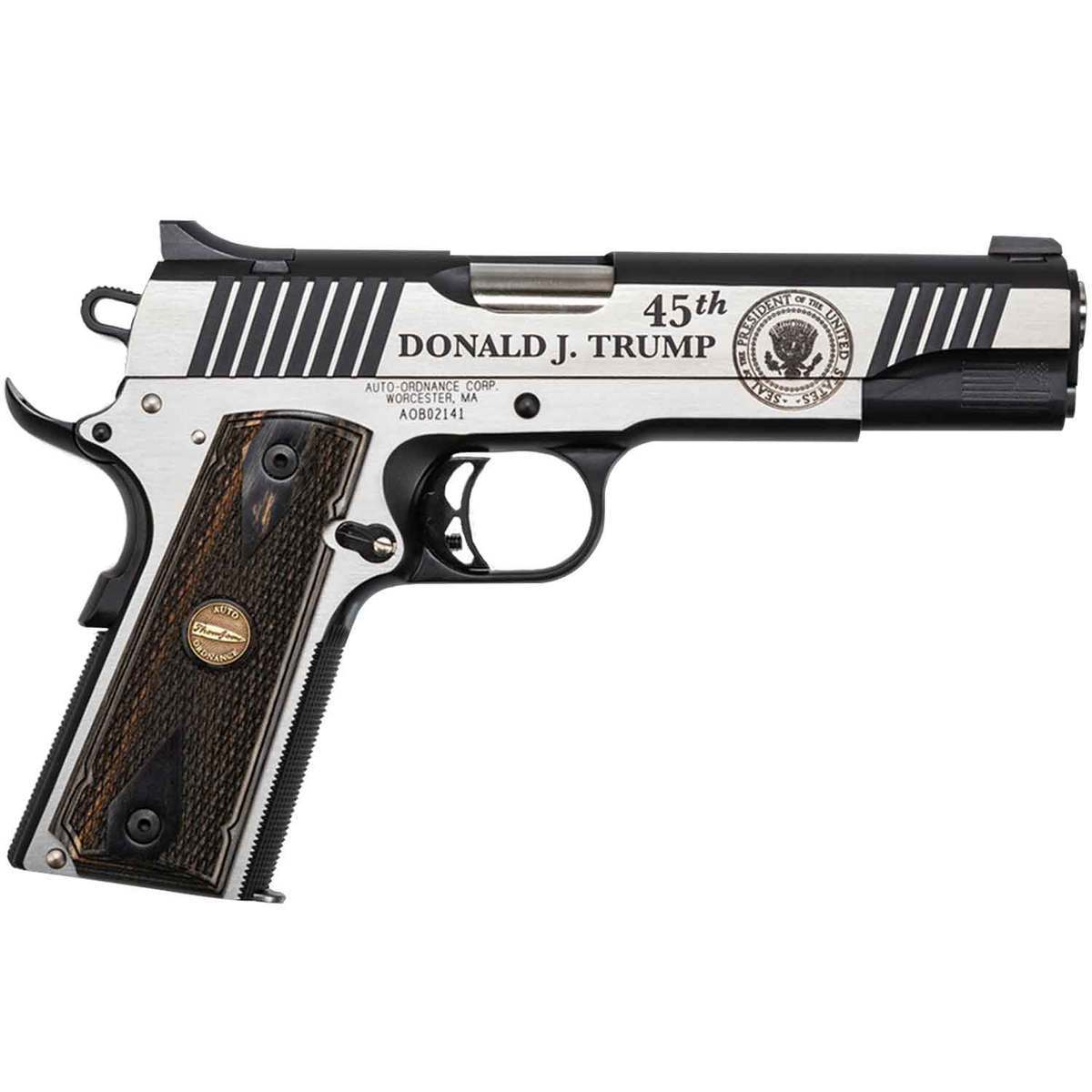 Auto Ordnance Trump 45th President Custom 45 Auto (ACP) 5in Stainless ...