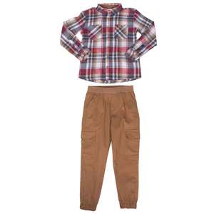 Avalanche Boys' Long Sleeve Button Up And Pants Set